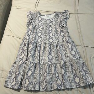 Fantastic Fawn Snake Print Dress